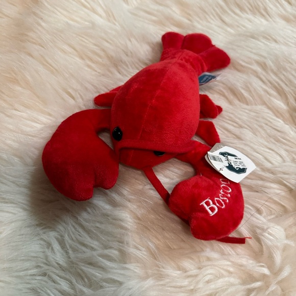 Boston Mass Red Lobster Stuffed Animal Plushie Small NWT - Picture 1 of 5